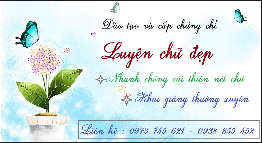 Luyện chữ đẹp cho người lớn