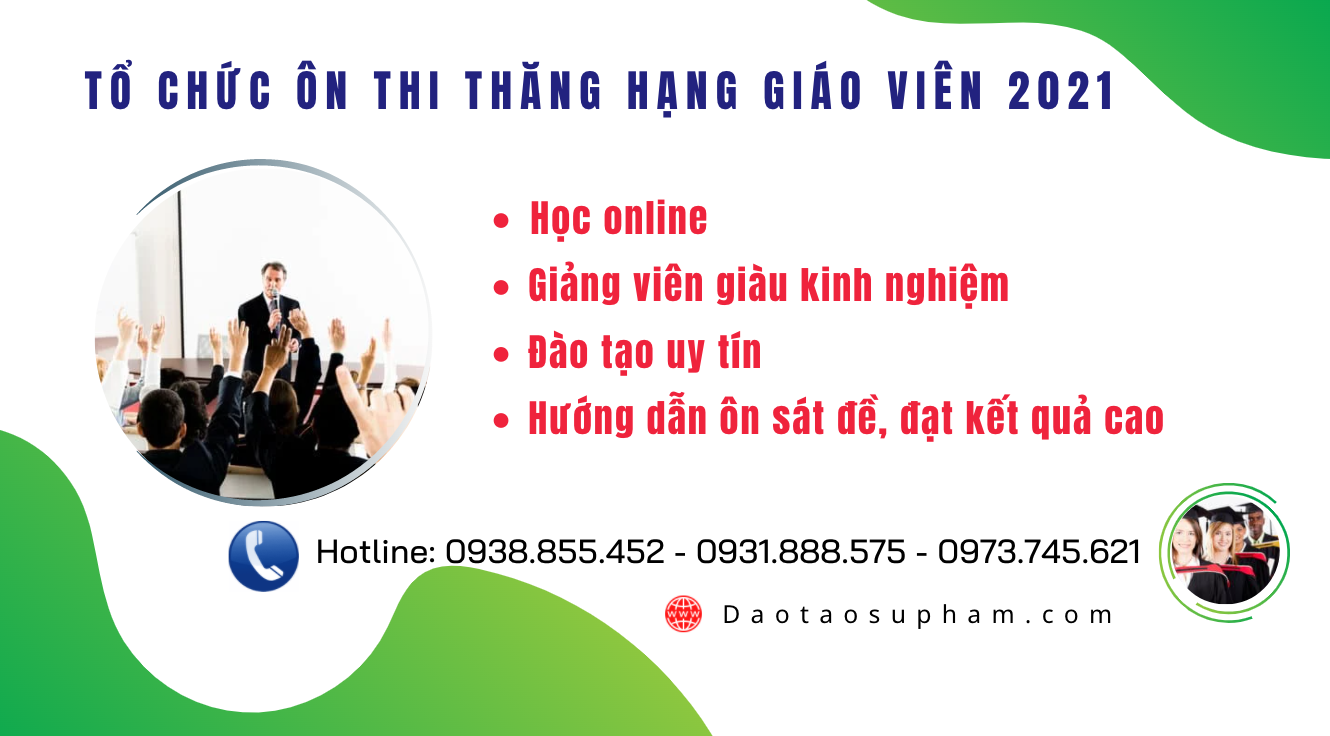 TỔ CHỨC ÔN THI THĂNG HẠNG CHO GIÁO VIÊN