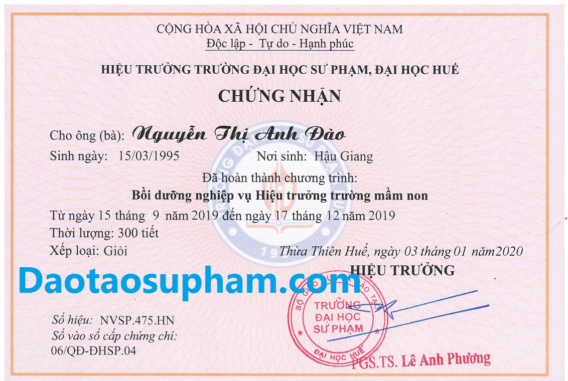 Khai giảng khóa học Hiệu trưởng mầm non