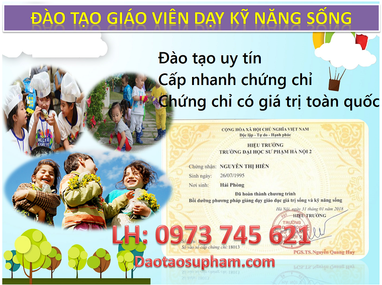 Đào tạo, cấp chứng chỉ kỹ năng sống cho giáo viên