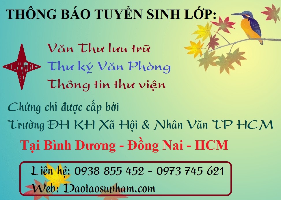 Khai giảng lớp Văn thư lưu trữ tại Bình Dương