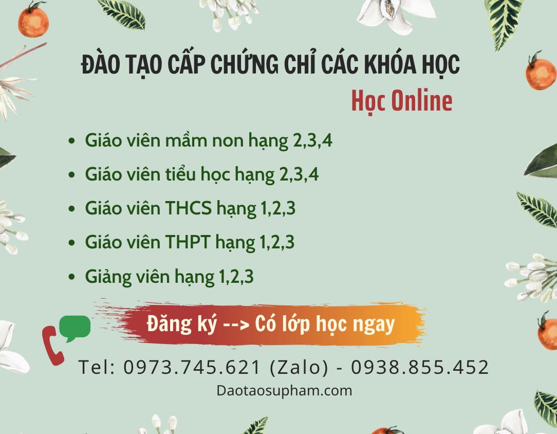 Tiêu chuẩn chức danh nghề nghiệp giáo viên