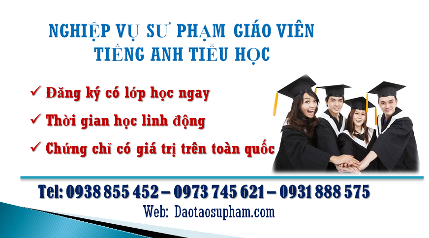 Nghiệp vụ sư phạm giáo viên tiếng Anh tiểu học