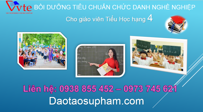 Bồi dưỡng theo tiêu chuẩn chức danh nghề nghiệp giáo viên tiểu học hạng 4