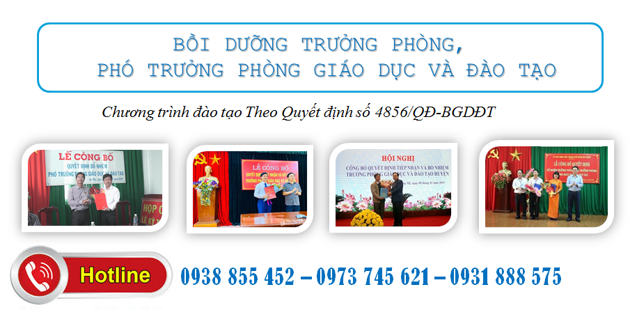 Bồi dưỡng trưởng phòng,  Phó trưởng phòng giáo dục và đào tạo
