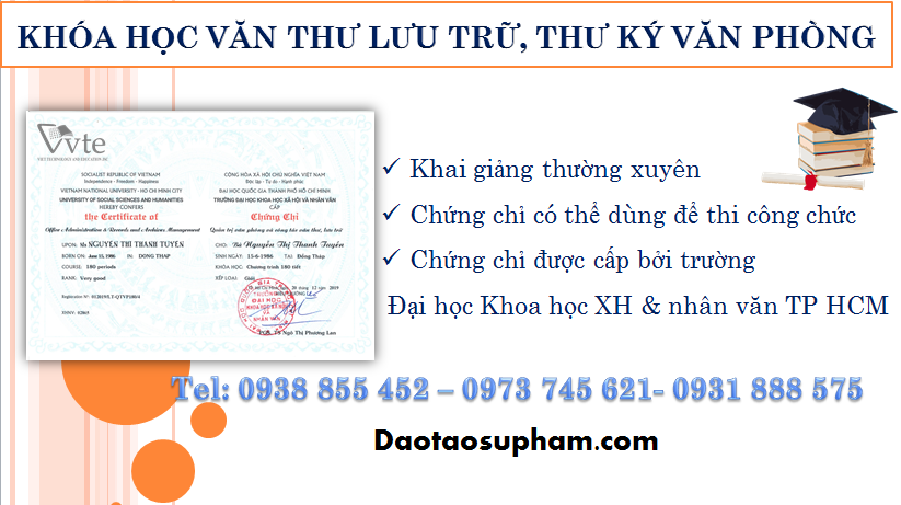 Khai giảng khóa học Văn thư lưu trữ, thư ký văn phòng